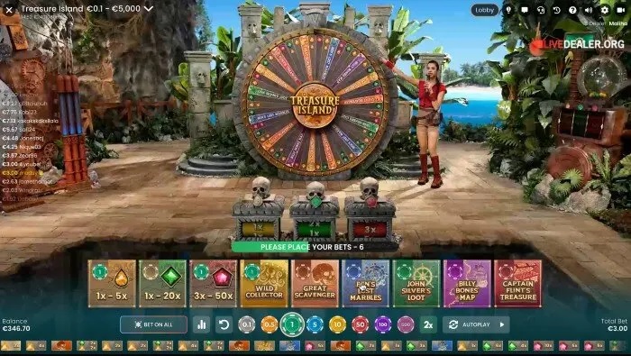 treasure island live