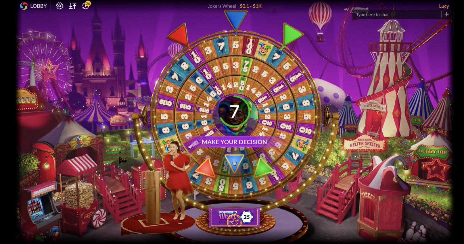 λάιβ casino τροχός