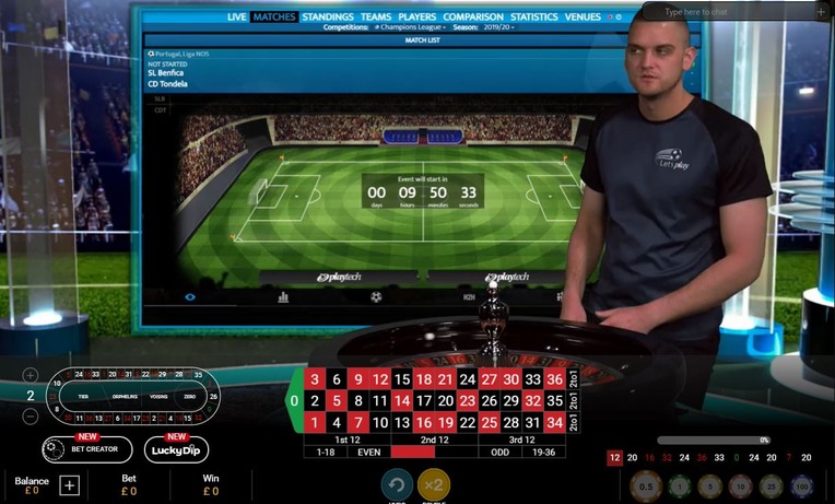 λάιβ ρουλέτα ποδόσφαιρο