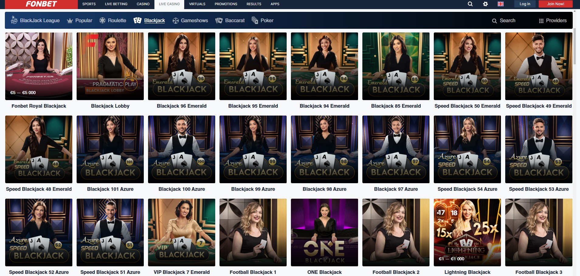 fonbet casino blackjack