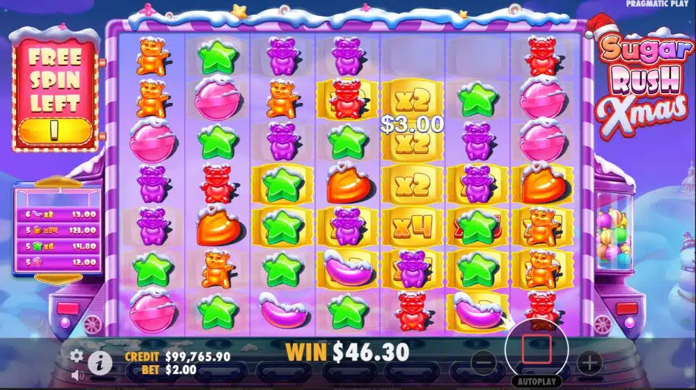 Sugar Rush Xmas free spins